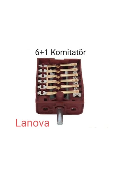 Lanova Ankastre Fırın Komitatörü Kademe Anahtarı Şalter 6+1 - 465471814