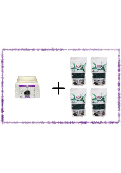 Joy wax Isıtıcı Kazan + 4 Adet Ganül Boncuk Ağda Azulen