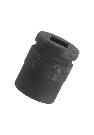 İzeltaş 1113067019 19 Mm 1/2" Altı Köşe Havalı Lokma Anahtar, Siyah, 19 Mm