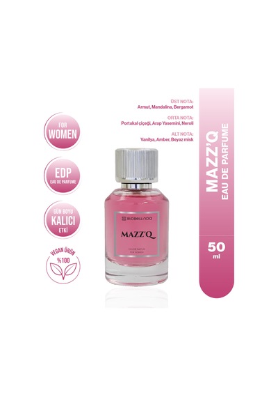 Mazz'q Eau De Parfume For Women Hissettiren Kadın Parfüm 50 Ml Meyveli