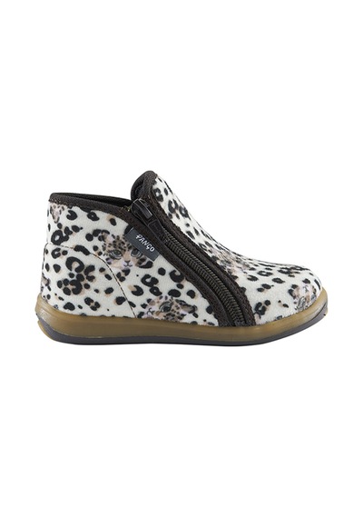 Panço Kız Bebek Leopar Desenli Panduf Çok Renkli