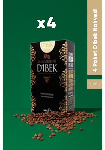 Geleneksel Dibek Kahvesi 200gr 4'lü Paket Türk Kahvesi