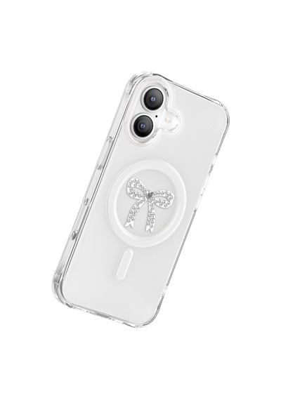 İphone 17 Uyumlu Kılıf M-safe Şarj Özellikli Zore Paris Mova Sert Pc Kapak Şeffaf