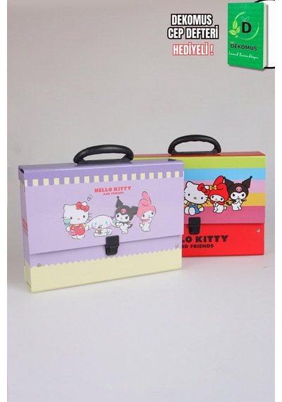 X Dekomus Lisanslı "happy Friends Collection" Hello Kitty Saplı Çanta Tekli Altın