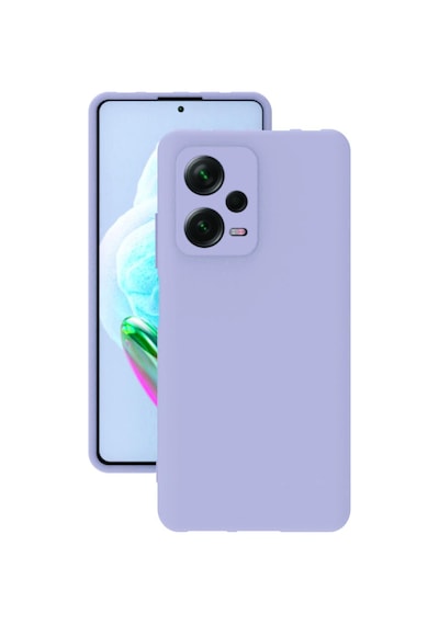 Xiaomi Poco X5 5g Kılıf Kamera Korumalı Silikon Rubber Arka Kapak Lila
