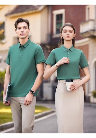 New Performance.arw50329.serintutan-antibakteriyel-yüksek Kalite.düğmeli Polo T.shirt Yeşil