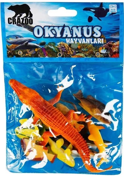 Mey İthalat Okyanus Hayvanları Poşetli Hayvan Oyun Seti