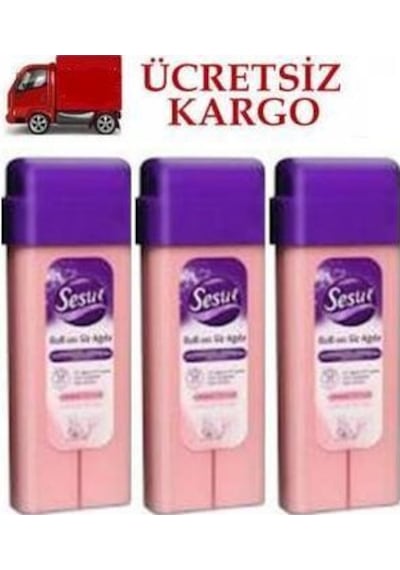 Sesu Hassas Ciltler için Kol ve Bacak Bölgesi Roll-On Sir Ağda 100 ML x 3