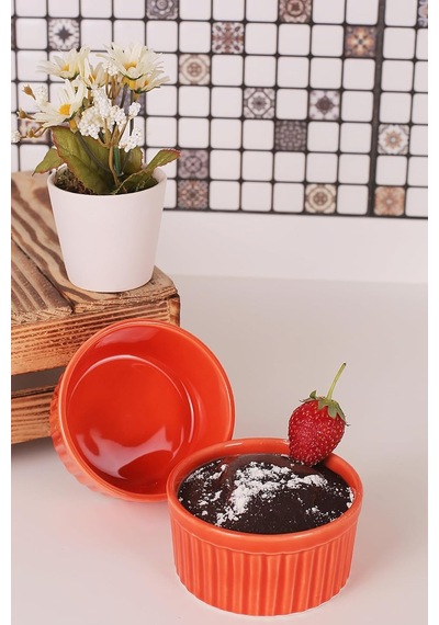Ayrex 6 Lı Renkli Büyük Boy Sufle Kabı Fırın Kalıbı Diğer