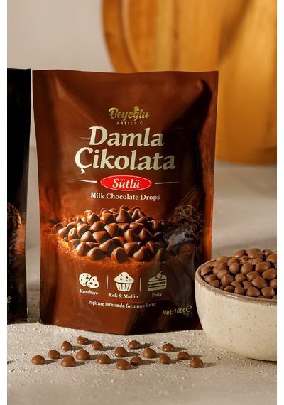 Beyoğlu Sütlü Damla Çikolata 100 Gr Kurabiye,pasta Ve Kek İçin