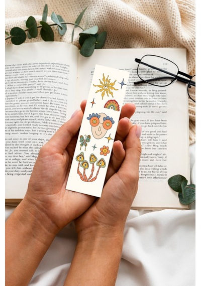Groovy Nostalji 70' 80' Karışık Tasarım 10 Adet Kitap Ayraç Seti