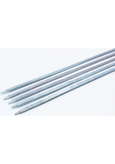 20 Adet - Yassı Domates Şiş + Kare Kuşbaşı Şiş - 50 Cm