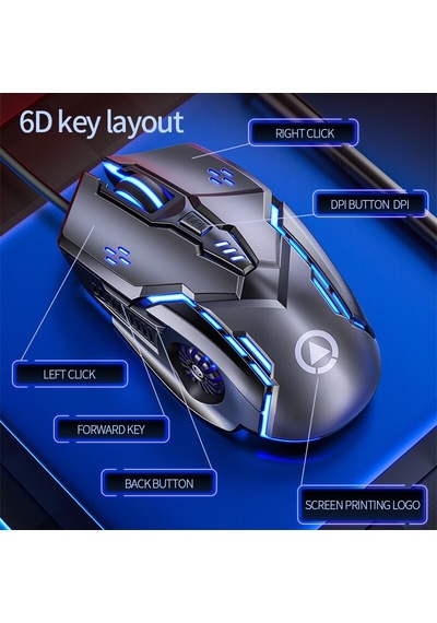 G5 QC RGB Kablolu Oyuncu Mouse