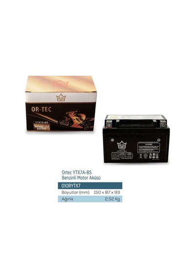 Or-tec Ytx7a-bs Akü