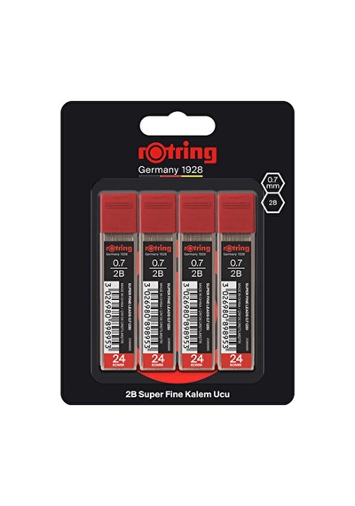 2 Adet Mın Rotring S.polımer 2b 0.7 4lu