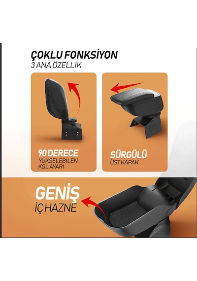 Universal Kolçak Kol Dayama İTHAL Geniş Kızaklı Sürgülü Tip Metal