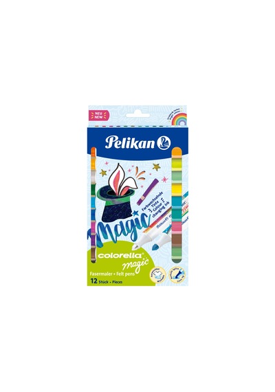 Pelikan Keçeli Kalem Colorella Magic 12 Renk Keçeli Boya Kalemi