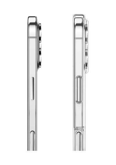 Apple iPhone 16 Pro Uyumlu Kılıf Magsafe Şarj Özellikli Transparan Sert Pc Wlons Pita Kapak Şeffaf