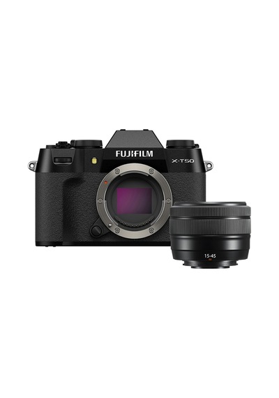 Fujifilm X-T50 Siyah + XC15 45 MM Kit