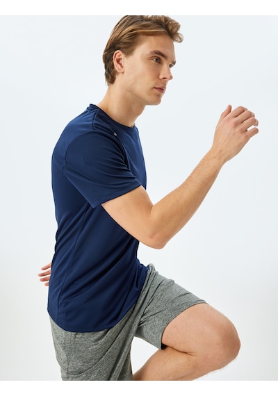 Koton Bisiklet Yaka Baskı Detaylı Kısa Kollu Basic Spor Tişört Lacivert 5sam10062nk Lacivert Koton Bisiklet Yaka Baskı Detaylı Kısa Kollu Basic Spor Tişört Lacivert 5sam10062nk Lacivert