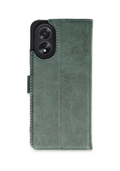 Gld-spt- Newface Oppo A38 Kılıf Trend S Plus Kapaklı Kılıf - Yeşil