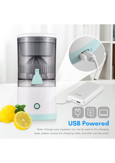 Shineyee Usb Şarjlı Portatif Narenciye Sıkacağı - Portakal, Limon, Elma Ve Domates İçin Pratik Meyve Suyu Makinesi