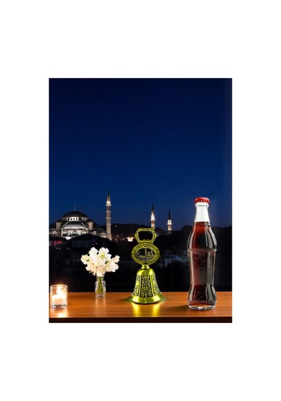 Sultanahmet Temalı Zilli Gazlı İçecek Açacağı Çelik Metal, Çan Şeklinde 11x5 CM 727615335