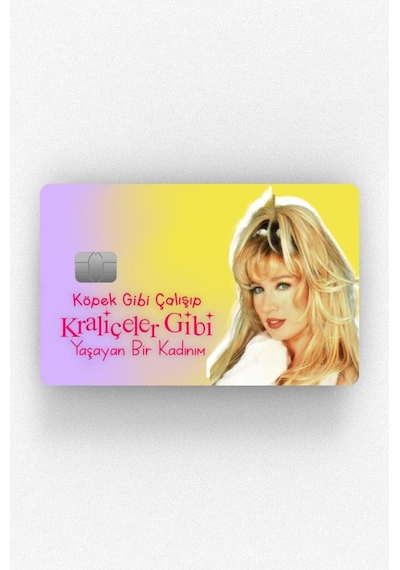 Kraliçeler Gibi Seda Sayan Kart Kaplama Etiketi - Papara Kredi Kartı Tosla Için Uyumlu