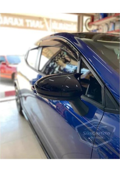 ŞüsCarOto Renault Clio 5 2019 Sonrası Batman Yarasa Ayna Kapağı Piano Black ABS Plastik (00)