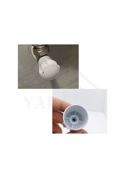 Vidalı 7 Mm - 5 Ad. Radyatör Vanası Başlığı - Geniş Tip Petek Vana Kapağı - Petek Musluk Kafası