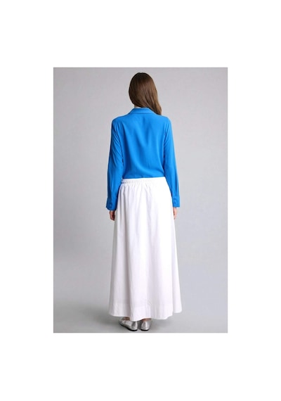 Defacto A Kesim Poplin Maxi Etek H5642ax26smwt79 Beyaz-wt79