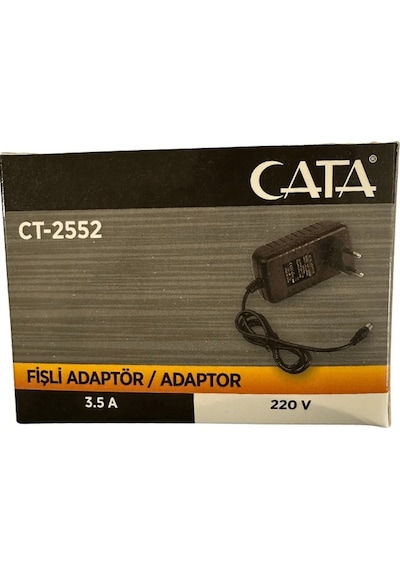 Cata Ct-2552 3.5 Amper 220v Fişli Adaptör 2 Adet