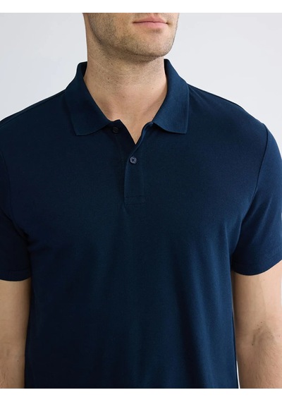 Lc Waikiki Lacivert Polo Yaka Pike Erkek Tişört