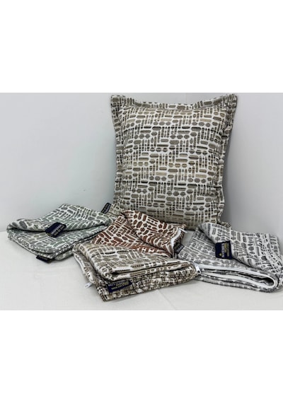 Nivemeshome Kırlent Kılıfı 45x45 Lisa 03 Vizon Vizon