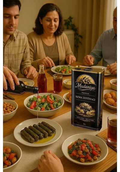 Mudaniya Natürel Soğuk Sıkım Erken Hasat Sızma Zeytinyağı 2 x 5 L