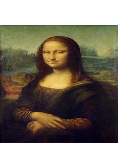 Leonardo Da Vinci Monalisa Ve Eserleri Doğal Taş Bardak Altlığı 4'lü Set - Natural Stone Coasters - Taş Çok Renkli