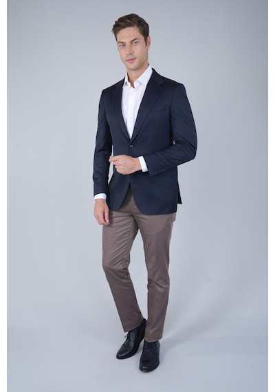 Bisse Comfort Fit Lacivert Mono Yaka Çift Yırtmaçlı 6 Drop Erkek Yün Ceket Pck24k24204 D39 Lacivert Bisse Comfort Fit Lacivert Mono Yaka Çift Yırtmaçlı 6 Drop Erkek Yün Ceket Pck24k24204 D39 Lacivert