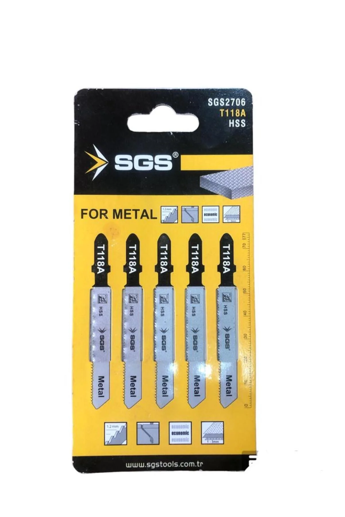 Sgs 2706 Dekupaj Ağzı Alüminyum Metal 5 Li Set T118a Hss
