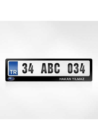Kişiye Özel Isimli Subaru Logolu Plakalık 264845299