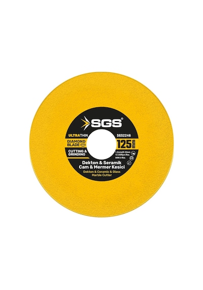 Sgs2246 Cam Dekton Seramik Mermer Porselen Elmas Kesici Taş 125 Mm