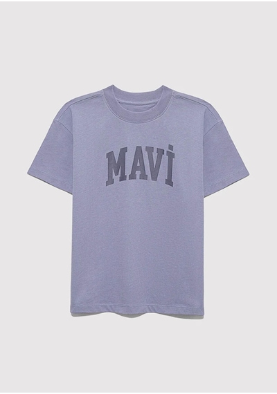 Mavi Logo Baskılı Mavi Kız Çocuk M7610385-88095 Mavi