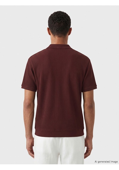 Lcw Vision Bordo Polo Yaka Erkek Tişört