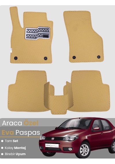 Fiat Albea 2006-2012 Uyumlu Eva Paspas Tam Set Araca Özel,su Geçirmez,kolay Montaj 119