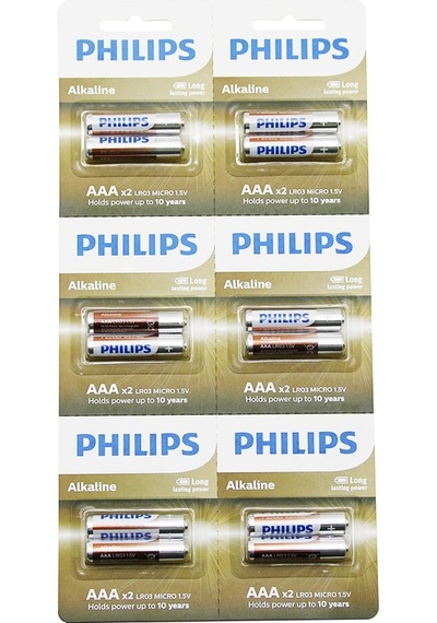 Phılıps Alkaline İnce - Aaa - 1.5v Pil 12pcs 2li X 6 5324