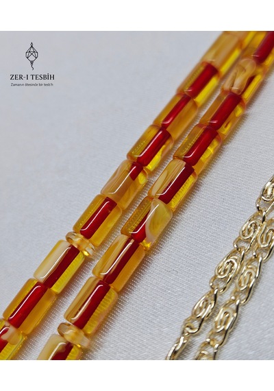 Sarı Kırmızı Tesbih Sarı - Kırmızı
