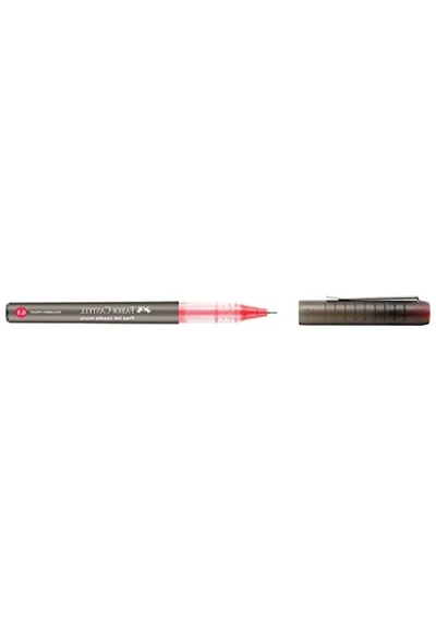 0.5mm İğne Uçlu Silinmez Kalem, Kırmızı Mürekkep
