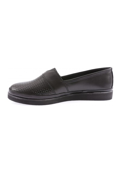 Dgn 535-23y Kadin Lazerli V Tokali Lastik Detayli Comfort Ayakkabi Siyah