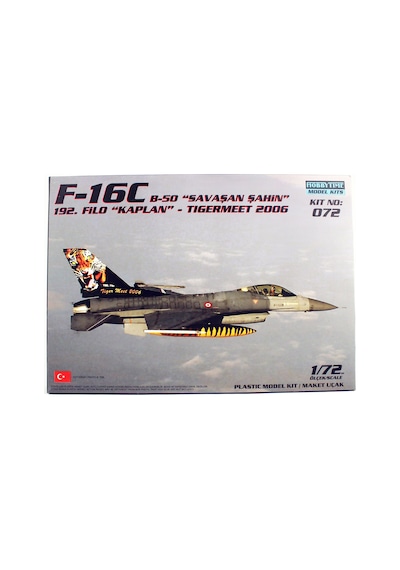 Hobbytime 072 1/72 Ölçek, F-16c B-50 Savaşan Şahin, Tigermeet 2006, Kaplan 192.filo, Savaş Uçağı Plastik Model Kiti-59401