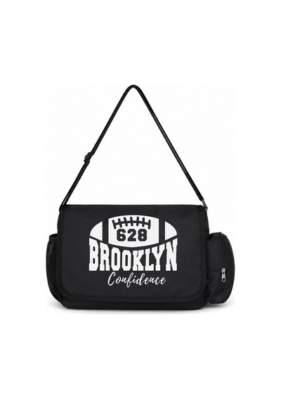 Sevbano Brooklyn 628 Baskılı Unisex Okul, Spor, Ofis Çok Amaçlı Postacı Ç Siyah