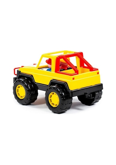 Safari Jeep Aracım 22 Cm 2 İnsan Figürlü Eğlenceli Ve Dayanıklı Çocuk Arazi Aracı Sarı